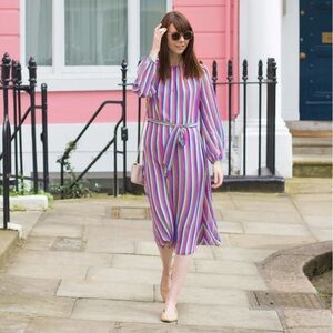 Boden Multicolor Striped Dress